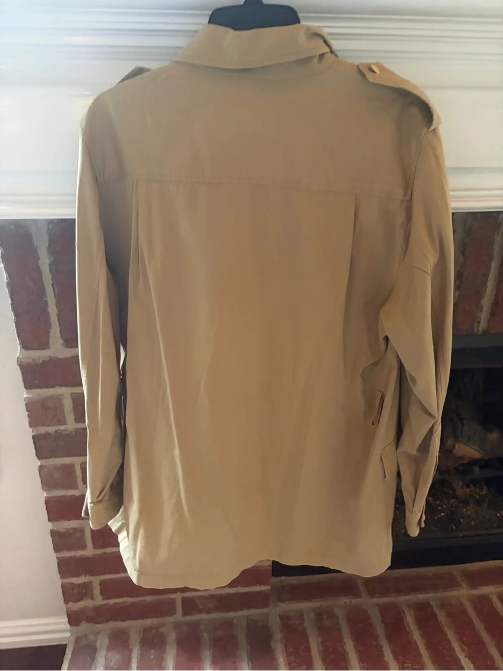 Authentic Burberrys Tan Trench Jacket with Signature Check Trim - Picture 3 of 5